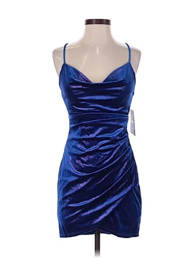 Pre-owned Seni & Cade Cocktail Dress In Blue