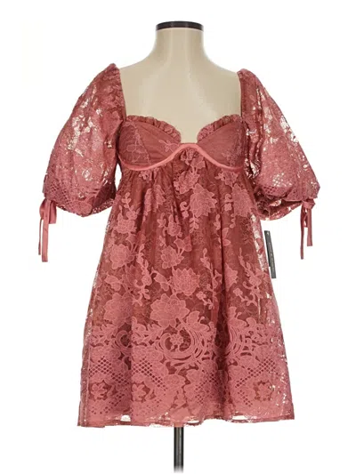 Pre-owned Seni & Cade Cocktail Dress In Burgundy