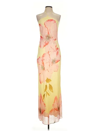 Pre-owned Seni & Cade Cocktail Dress In Yellow
