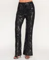 Seni & Cade Junior's Sequin Flare Pull-on Pants In Black