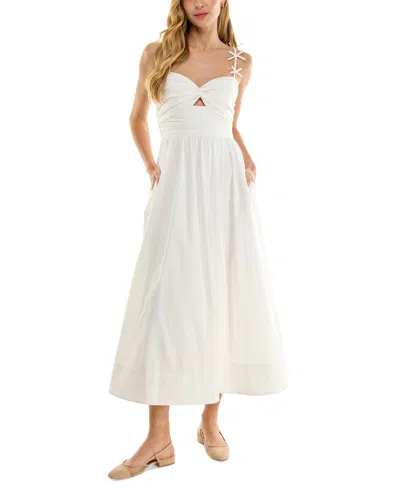 Seni & Cade Juniors' Cut-out Midi Dress