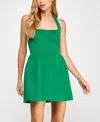 Seni & Cade Juniors' Halter-neck Scuba Fit & Flare Mini Dress