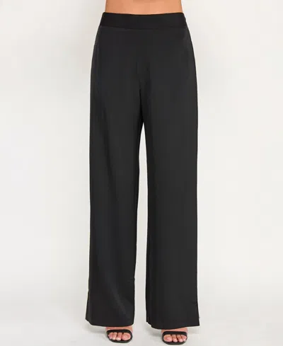 Seni & Cade Juniors' Pull-on Wide Leg Pants In Black