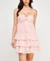 Seni & Cade Juniors' Sequin Embellished Sleeveless A-line Dress