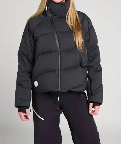 Seniq Powder Puff Down Jacket In After Dark In Black