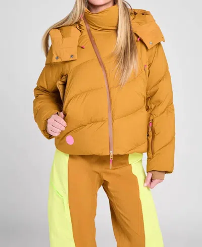 Seniq Powder Puff Down Jacket In Hotty Toddy In Yellow