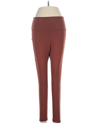 Pre-owned Senita Athletics Active Pants In Brown