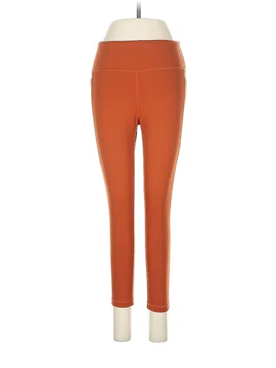 Pre-owned Senita Athletics Active Pants In Orange