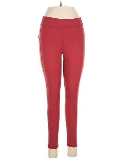 Pre-owned Senita Athletics Active Pants In Red