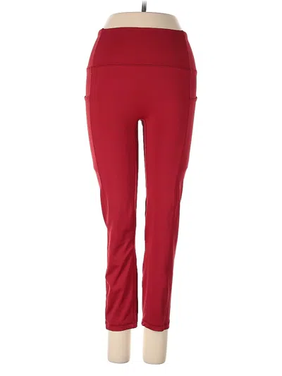 Pre-owned Senita Athletics Active Pants In Red