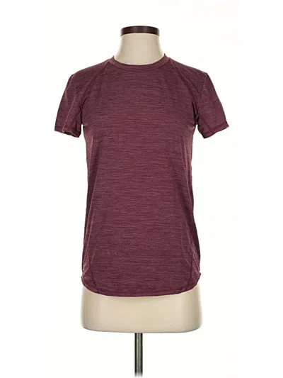 Pre-owned Senita Athletics Active T-shirt In Burgundy