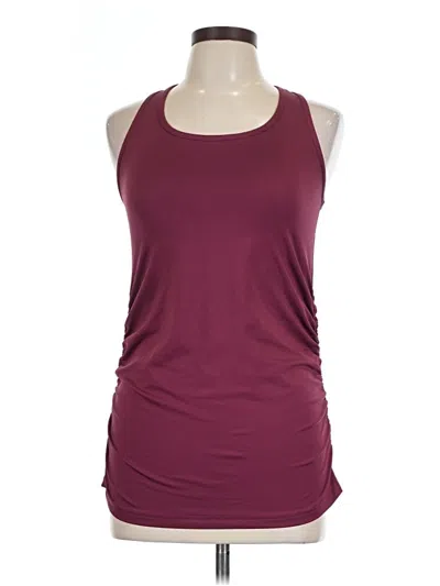 Pre-owned Senita Athletics Active Tank Top In Burgundy