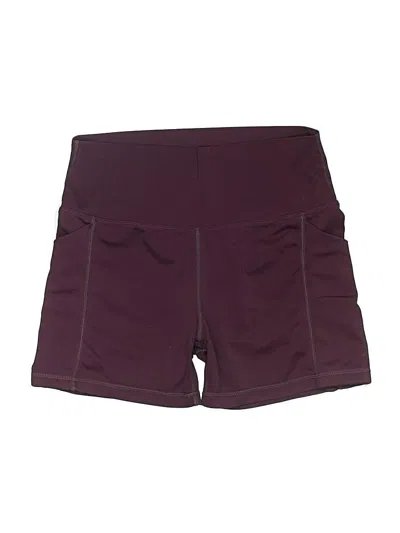 Pre-owned Senita Athletics Athletic Shorts In Burgundy