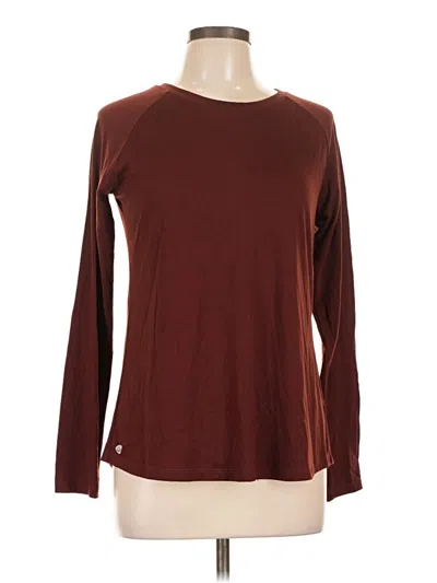 Pre-owned Senita Athletics Long Sleeve T-shirt In Burgundy