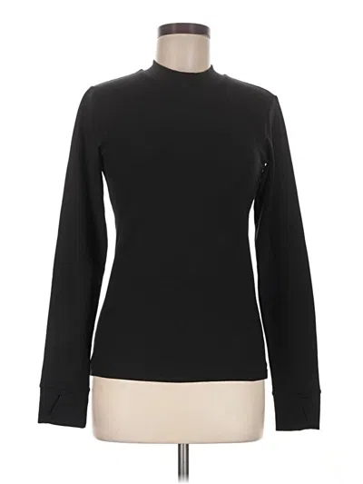 Pre-owned Senita Athletics Long Sleeve Turtleneck In Black
