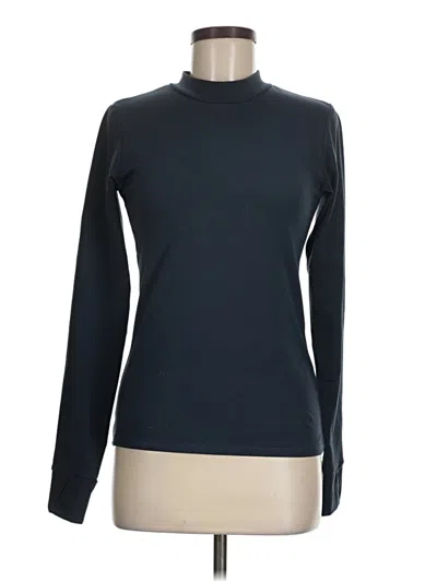 Pre-owned Senita Athletics Long Sleeve Turtleneck In Blue