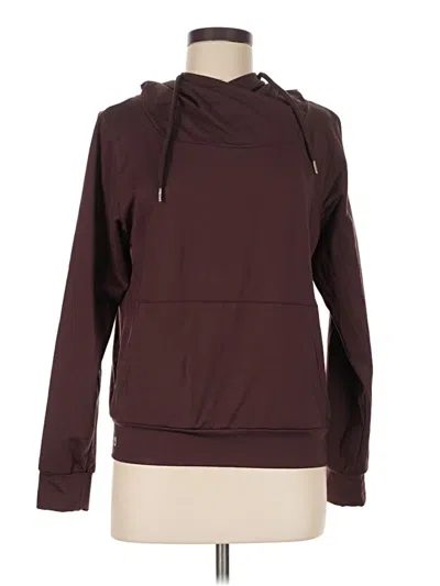 Pre-owned Senita Athletics Pullover Hoodie In Burgundy