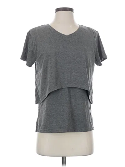 Pre-owned Senita Athletics Short Sleeve T-shirt In Gray