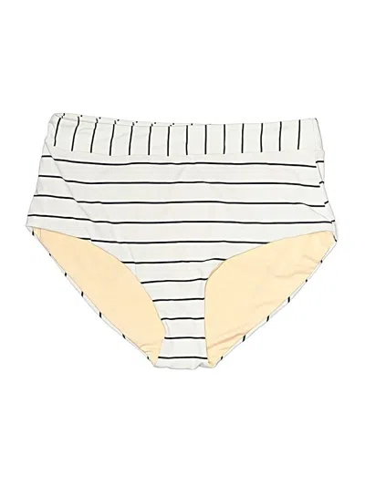 Pre-owned Senita Athletics Swimsuit Bottoms In Ivory