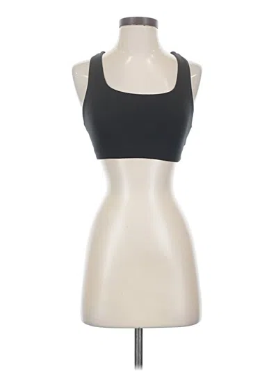 Pre-owned Senita Athletics Tank Top Black Strapless Neckline Tops