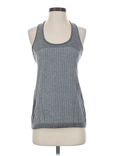 Pre-owned Senita Athletics Tank Top Gray Halter Neckline Tops