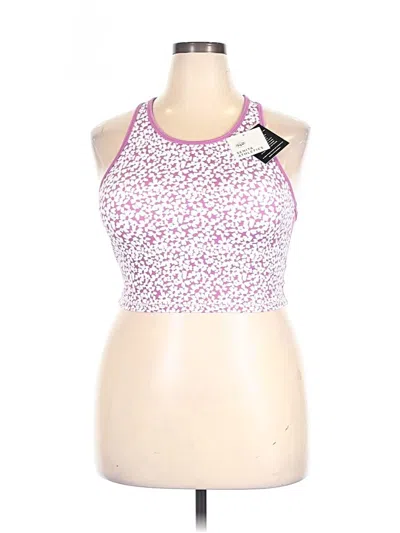 Pre-owned Senita Athletics Tank Top Pink Halter Neckline Tops