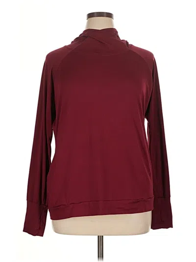 Pre-owned Senita Athletics Turtleneck Sweater In Burgundy