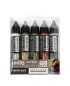 Sennelier Abstract Liner Paint Set, 5-color Metallic Colors Set In Metallic Colors