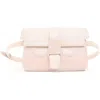 Senreve Aria Belt Bag Pebbled Leather 5-way Convertible Handbag In Blush