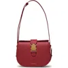 Senreve Cadence Crossbody Pebbled Leather Handbag In Merlot