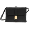 Senreve Cadence Shoulder Pebbled Leather Handbag In Noir