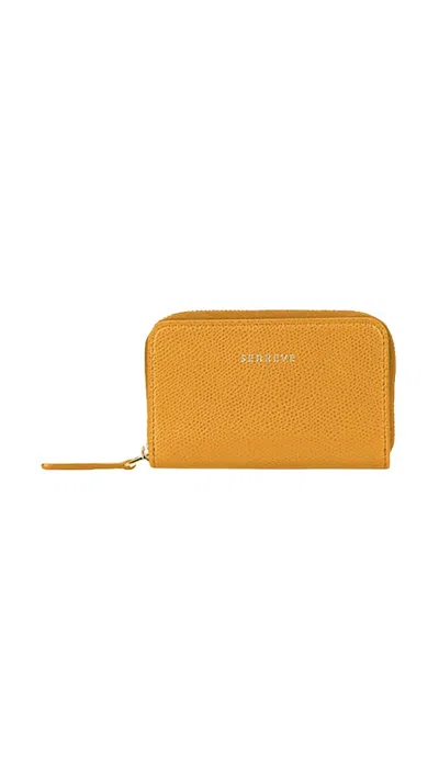 Senreve Card Wallet In Turmeric In Orange