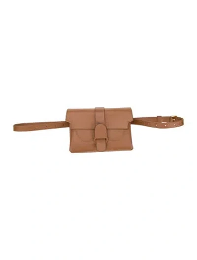 Pre-owned Senreve Embossed Leather Belt Bag In Brown