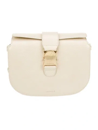 Pre-owned Senreve Embossed Leather Pouch In Neutral