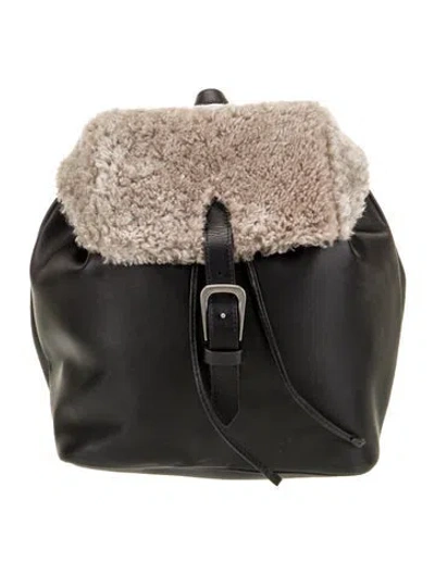 Pre-owned Senreve Embossed Leather Top Handle Bag In Green