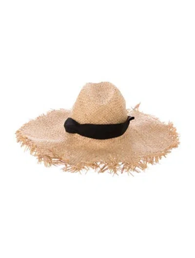 Pre-owned Senreve Floppy Raffia Hat W/tags In Neutrals