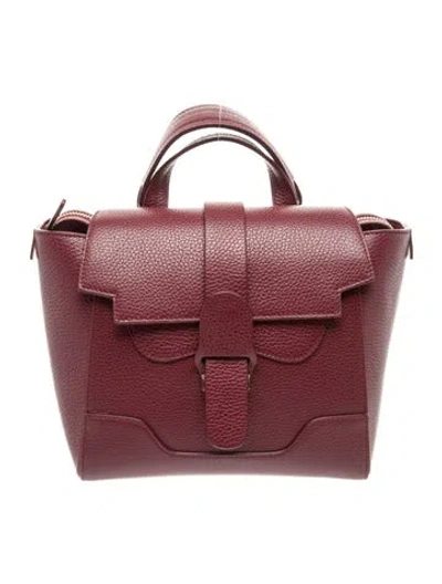 Pre-owned Senreve Leather Backpack In Burgundy