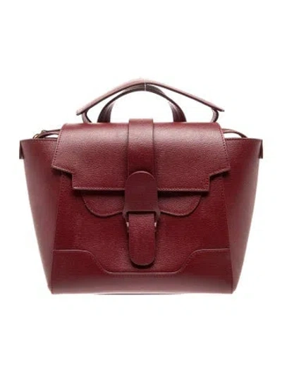 Pre-owned Senreve Leather Backpack In Burgundy