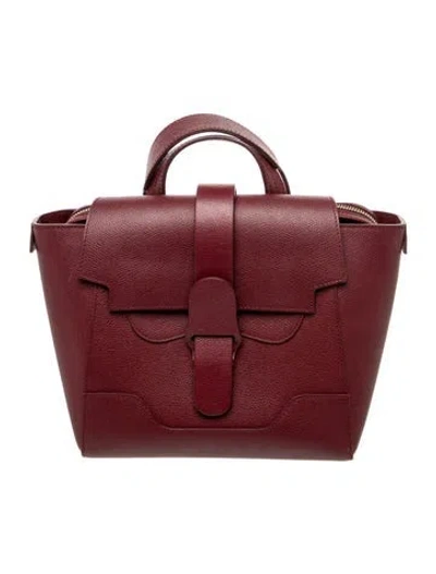 Pre-owned Senreve Leather Backpack In Burgundy