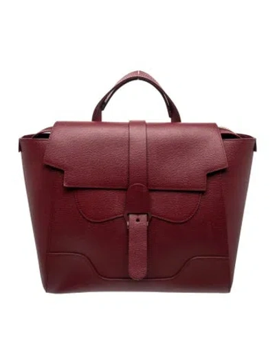 Pre-owned Senreve Leather Backpack In Burgundy