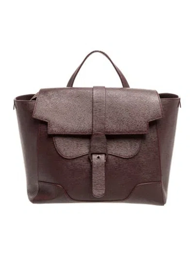 Pre-owned Senreve Leather Backpack In Burgundy