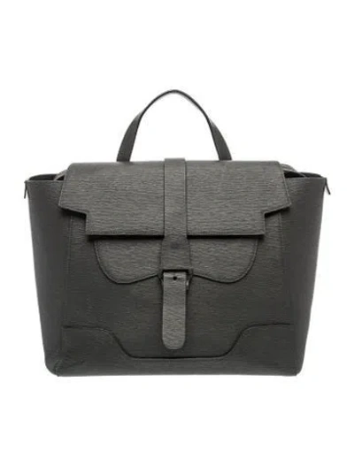 Pre-owned Senreve Leather Backpack In Grey