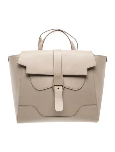Pre-owned Senreve Leather Backpack In Grey