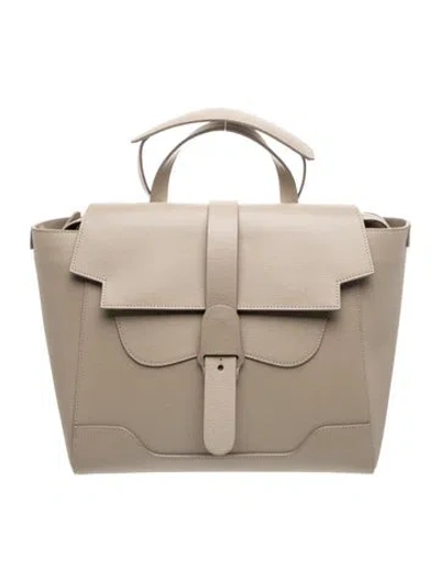 Pre-owned Senreve Leather Backpack In Grey