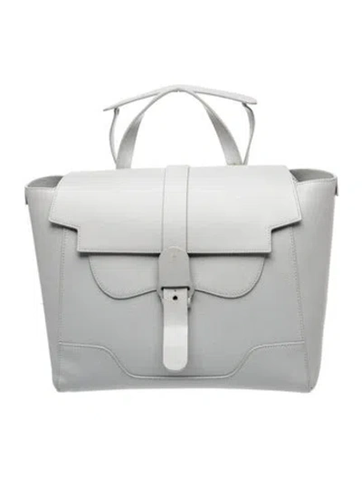 Pre-owned Senreve Leather Backpack In Grey/neutrals