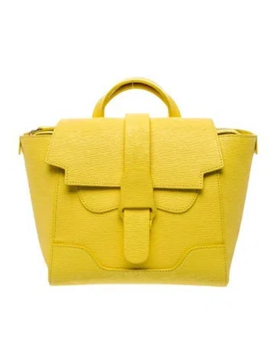 Pre-owned Senreve Leather Backpack In Yellow