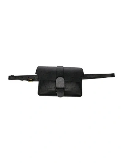 Pre-owned Senreve Leather Belt Bag In Black
