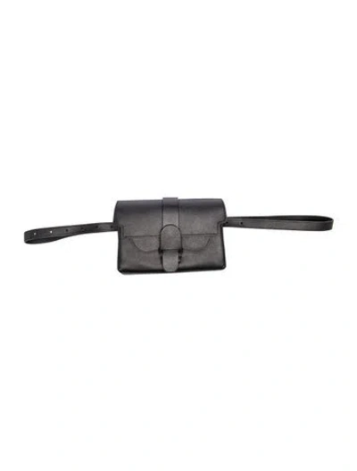 Pre-owned Senreve Leather Belt Bag In Black