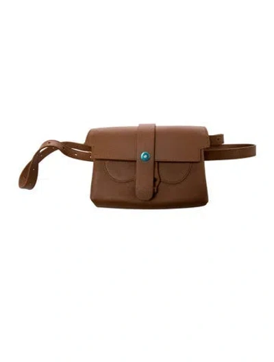 Pre-owned Senreve Leather Belt Bag In Brown
