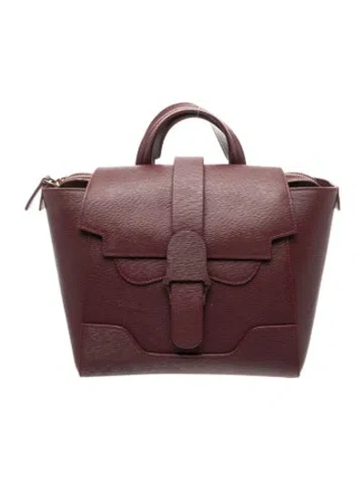 Pre-owned Senreve Leather Belt Bag In Burgundy